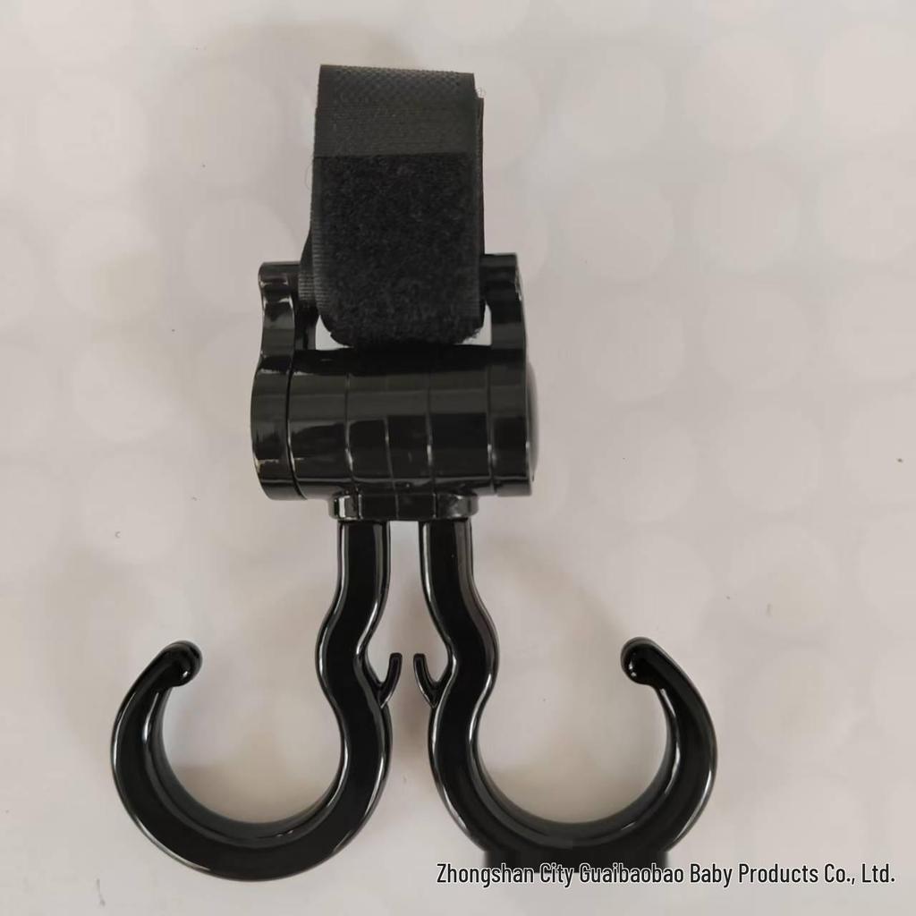 Rotatable Double Stroller Hooks - Baby Stroller Accessories