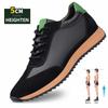 Fashion Large Size Unisex Cowhide Sneakers Elevator Shoes Hidden Height Increasing Shoes Men 5CM Sports Casual Oxfords Women Heightening