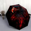1pc Eagle Flames Compact Travel Umbrella, Automatic Folding Lightweight Windproof 8-Bone Reinforced Design,012106