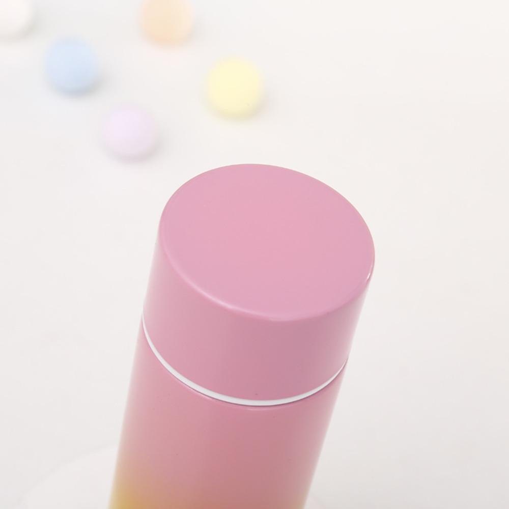 120 ML Pocket Thermos Bottle Gradient Color Insulated Water Bottle Mini Thermal Cup School