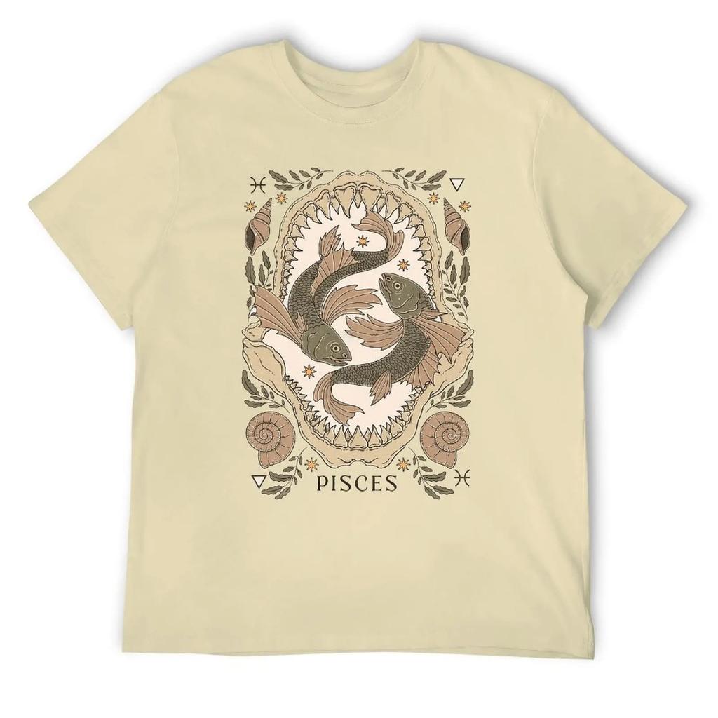 Fresh Pisces Twelve Constellation (12) T-shirt Move T-shirts Casual Graphic Funny Novelty Leisure USA Size