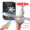 LED 30W Ceiling Fan Light E27 with Remote Control for Dimming, Suitable for Living Room, Study, Household Use, 85-265V Bulb