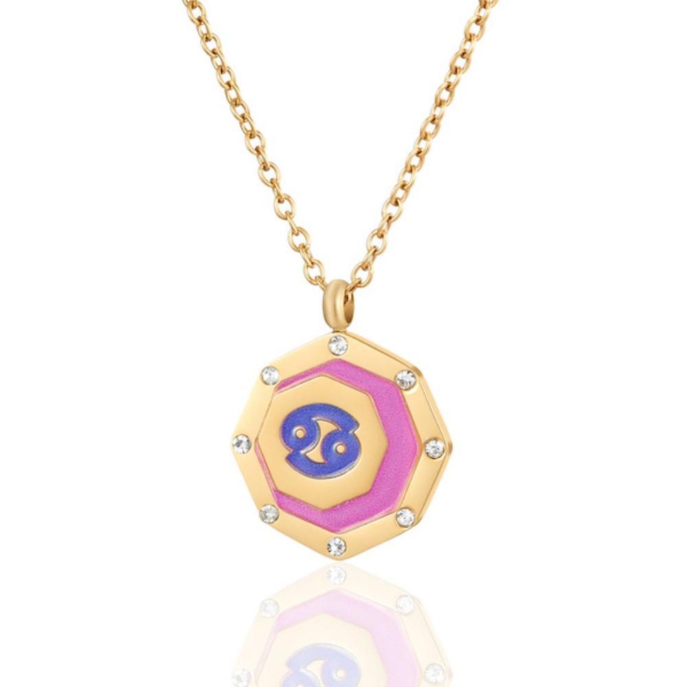 Цепи из титановой стали, 12 знаков зодиака, ожерелье с подвеской, корейский стиль, ювелирные изделия, модный дизайн