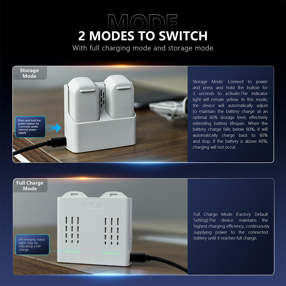 Зарядное устройство для аккумулятора DJI Neo Battery Charging Butler с зарядным кабелем Drone Battery Charger Butler для DJI NEO Drone Accessories