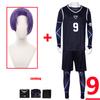 Anime Blue Lock Reo Mikage Cosplay Costume Black Jersey Football Bodysuit Jumpsuit Halloween Christmas Party Clothes
