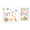 Easter Bunny Window Stickers Decorations cute Rabbit Eggs Carrot Chick Wall Sticker easter Home Party Ornaments Window Clings