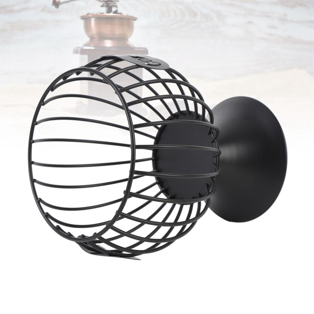 Корзина для кофейных капсул Утяжеленное основание Железо Современный держатель для кофейных капсул для дома Настольное украшение