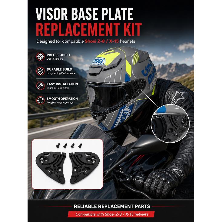 Z8 Base Plate for SHOEI Z8,X15,RF1400,NXR2,X-SPR PRO,CWR-F2,CWR-F2R Gear Base Plate Motorcycle Helmet AccessoriesSpeed Sensors 6