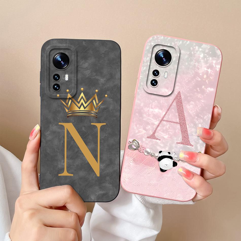 For Xiaomi 12 Pro Ultra 12 Lite 12X Phone Case Fashion Letters High Quality Bumper For Xiaomi12 Soft Liquid Silicone Funda Capa