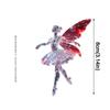 New 2D Flat Christmas Hanging Pendant Ballerina Simulation Angel Hanging Decor Acrylic Shining Rabbit Keychain Navidad Decor