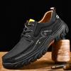 Luxury Brand Men Flats Outdoor Genuine Leather Hiking Walking Shoes 2024 Antiskid Casual Leather Lace-Up Handmade Oxford Shoes