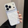 Кожаный чехол для телефона с текстурой ромба Для For Iphone 17 16 1 14 Pro Max 13 Большое окно Защита объектива Ударопрочная крышка Funda