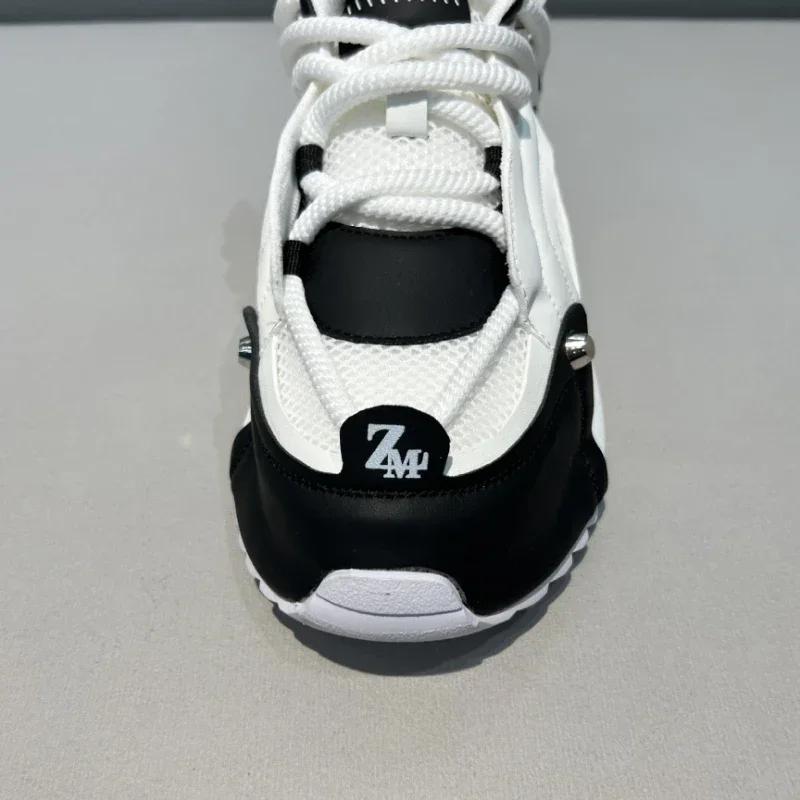 New Luxury Men's Sports Shoes Designer Running Shoes Men's Fashion Anti Slip Sports Shoes Thick Soled Breathable Men's Shoes