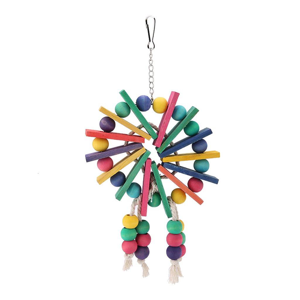 Parrot Toy Bird Toys Hanging Standing Toy Parrot Swing Suitable for Parrots and Birds