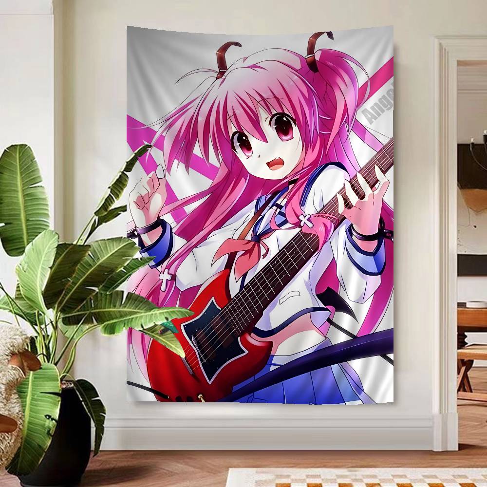 Настенный гобелен Angel Beats Track Zero Эмоциональный Сверхъестественный Эстетичный Уютный Декор Комнаты для Фанатов Визуальных Новелл и Исекая