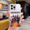 Чехол для телефона Band of Brothers для iPhone 17 16 15 14 13 12 11 Air Pro Max Plus Желейный Двухслойный Белый Чехол