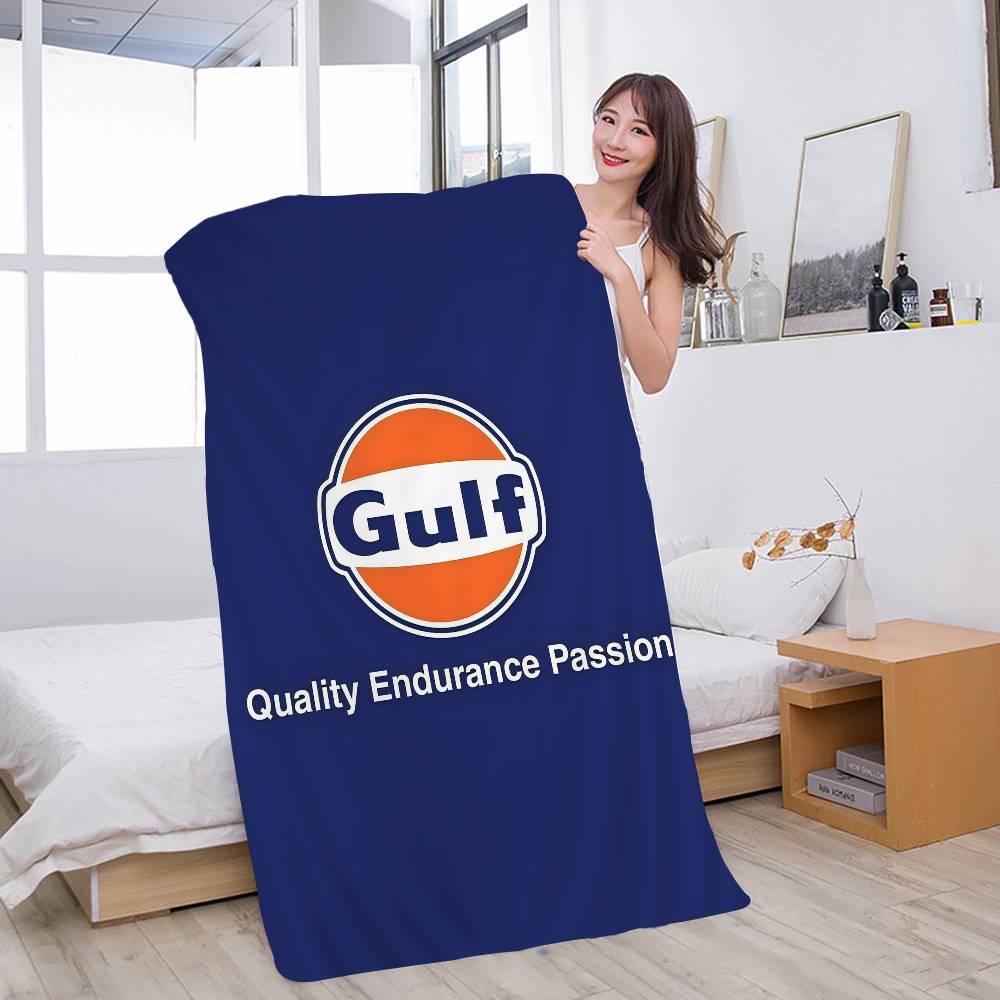 G-Gulf Racing Car Logo Микрофибра Печатное Пляжное Полотенце Скалолазание Йога Пляж Плавание Бег Впитывающее Мягкое Полотенце