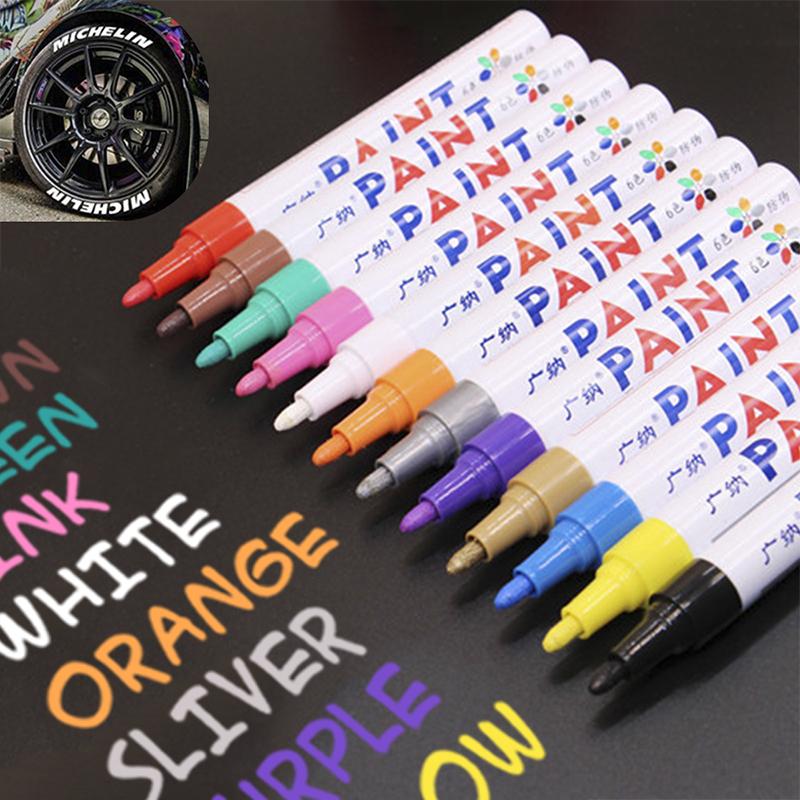 Car Fill Scratch Repair Paint Pen Care Car Styling Permanent Paint Markers Fix Tool DIY Oily Graffiti Pen Clear Remover for