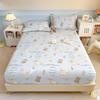 Pure Cotton Bedsheet Cartoon Style Fitted Sheet Queen/King Size Bed Cover Adults Kids Bed Linen Sabanas (Pillowcase Need Order)