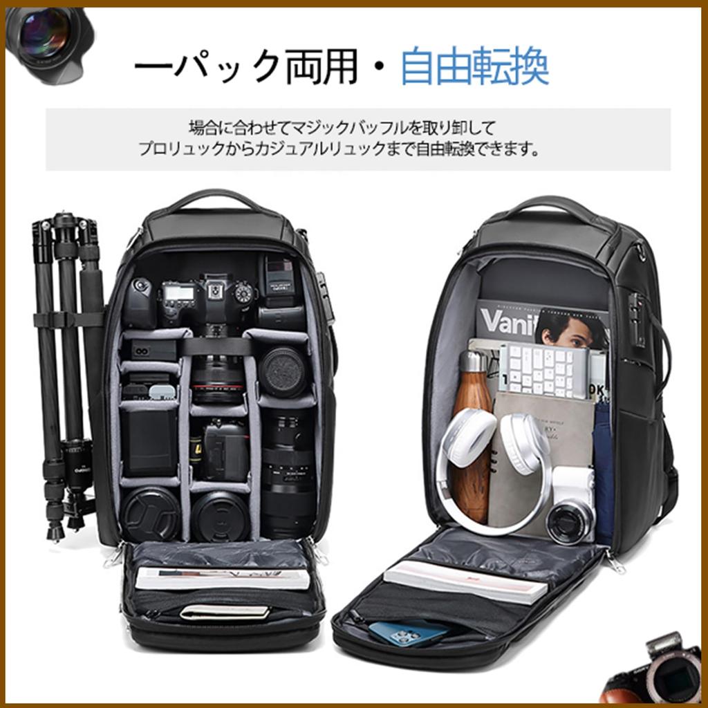 Фоторюкзак для цифровой фотокамеры с водонепроницаемым объективом для профессиональной беззеркальной фототехники, подходит как для фотосъемки, так и для повседневной горной съемки, совместим с 17-дюймовым дисплеем