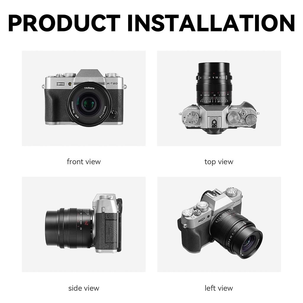 7artisans 24mm Manual Prime Lens Large Aperture Compatible with Nikon Z Mount Mirrorless Camera Z50 Z6 Z7 Z6 II F1.4 APS-C