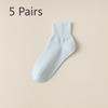 5 пар женских коротких носков для весны и лета, тонкие, антибактериальные, свободные послеродовые носки, дофаминовый наряд, летние полувысокие повседневные