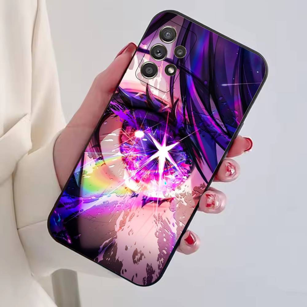 Чехол для телефона Аниме O-Oshi No Ko Ай Хосино Черный Силиконовый Мягкий Для Samsung S25,S24,S21,S22,S23,S30,Ultra,S20,Plus,Fe,Lite