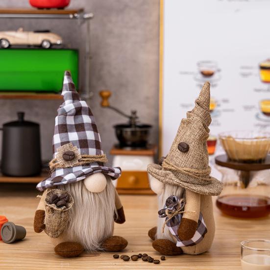 Beautiful Grey Full Beard Gift Comfortable Desktop Faceless Gnome Plush Doll Home Supplies Gnome Plush Ornament