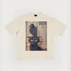 Crow And Cat And Industrial Rock Band Classic Tshirt Oversized Printed Round Neck Tshirt