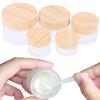 Round Cream Bottle Screw Cap Scrub Sub-bottling Durable Frosted Glass Cream Jar  Skin Care
