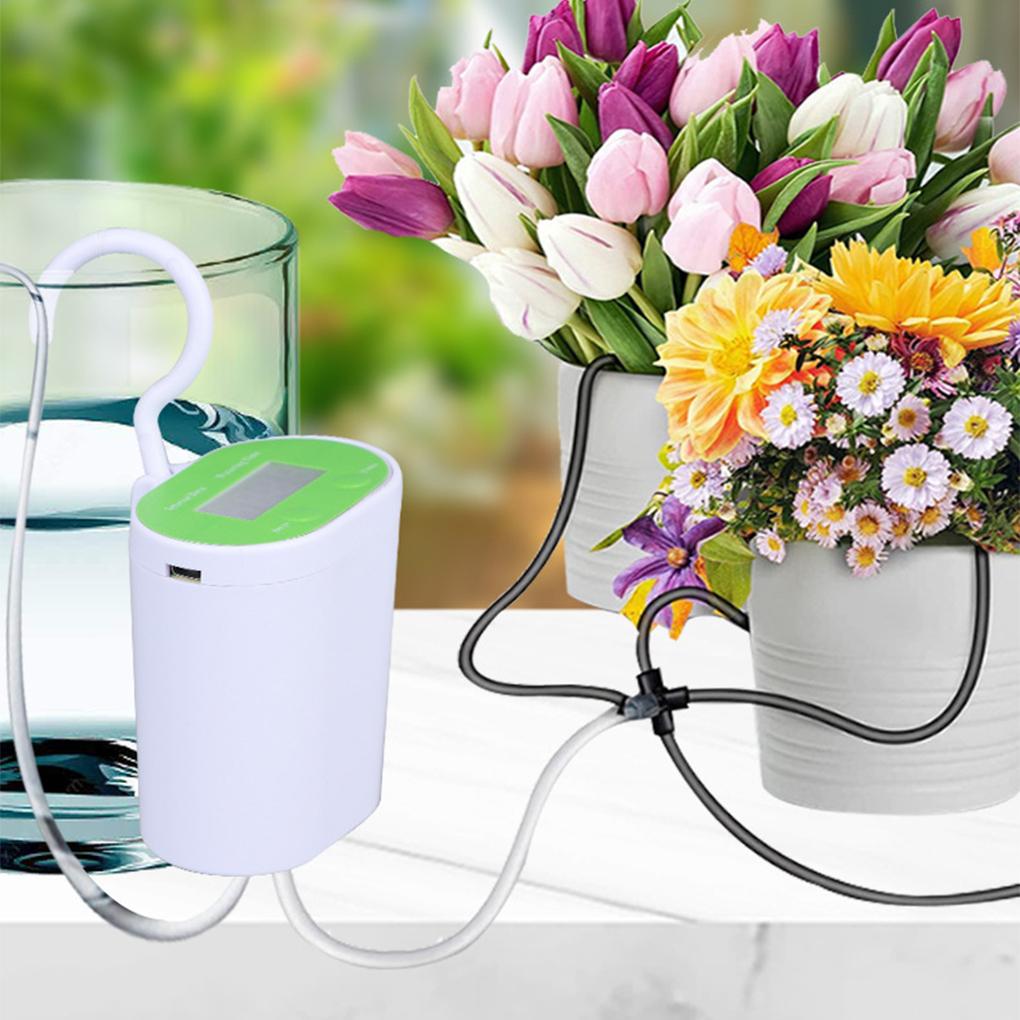 Комплект для капельного орошения на солнечной батарее ABS, простая установка, интеллектуальное управление временем, инструмент для полива растений для ленивых людей