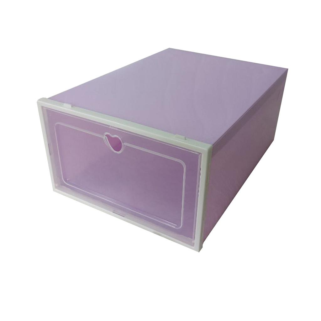 Пластиковая штабелируемая коробка для обуви, органайзер для хранения, прозрачный складной домашний текстиль, органайзер для хранения вещей