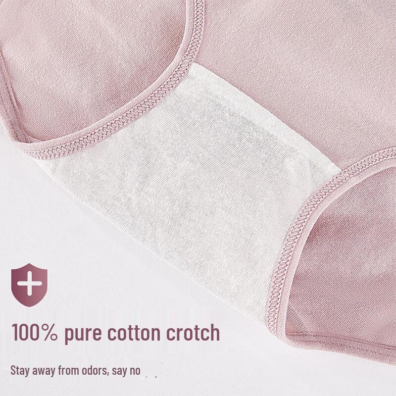 Langsha Women's Pure Cotton Mid-Waist Printed Briefs