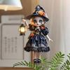 Yousheng Halloween Witch Car Pendant Pumpkin Lanterns Bat Elements Rearview Mirror Ornament Gothic Tabletop Hanging Accessories