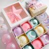 Macaron Colourful Christmas Balls Candy Set Pink Christmas Tree Top Star Christmas Decoration Festive Gift
