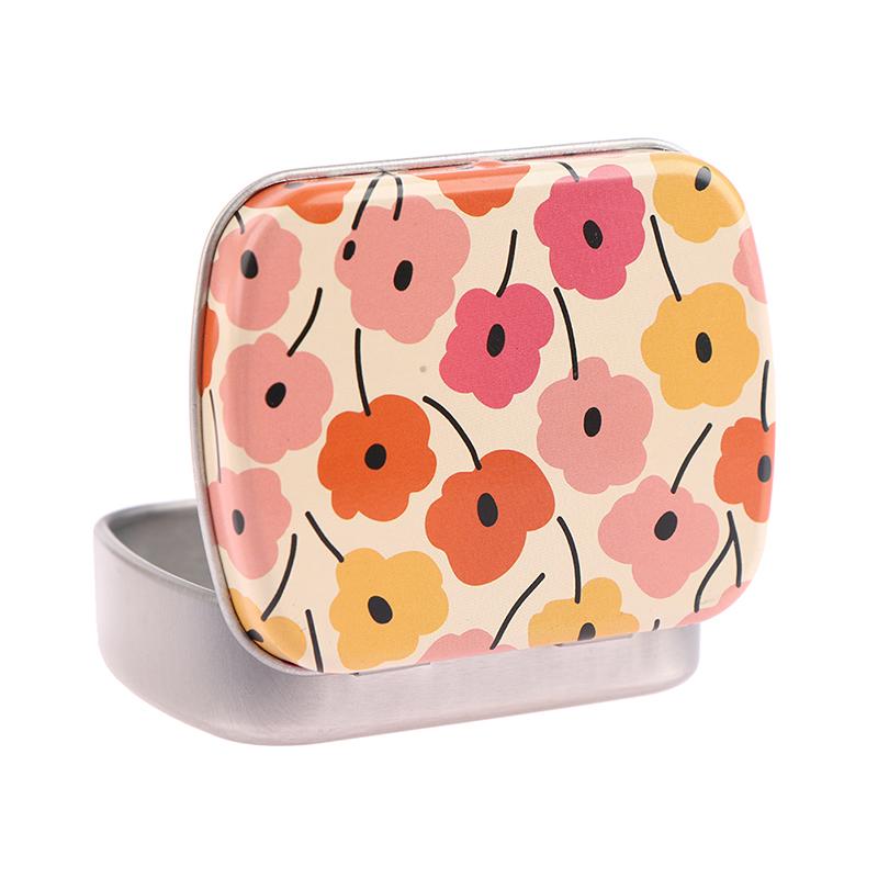 Мини-конькобежец, маленькая металлическая портативная коробка для хранения, мини-прямоугольные пустые банки на петлях