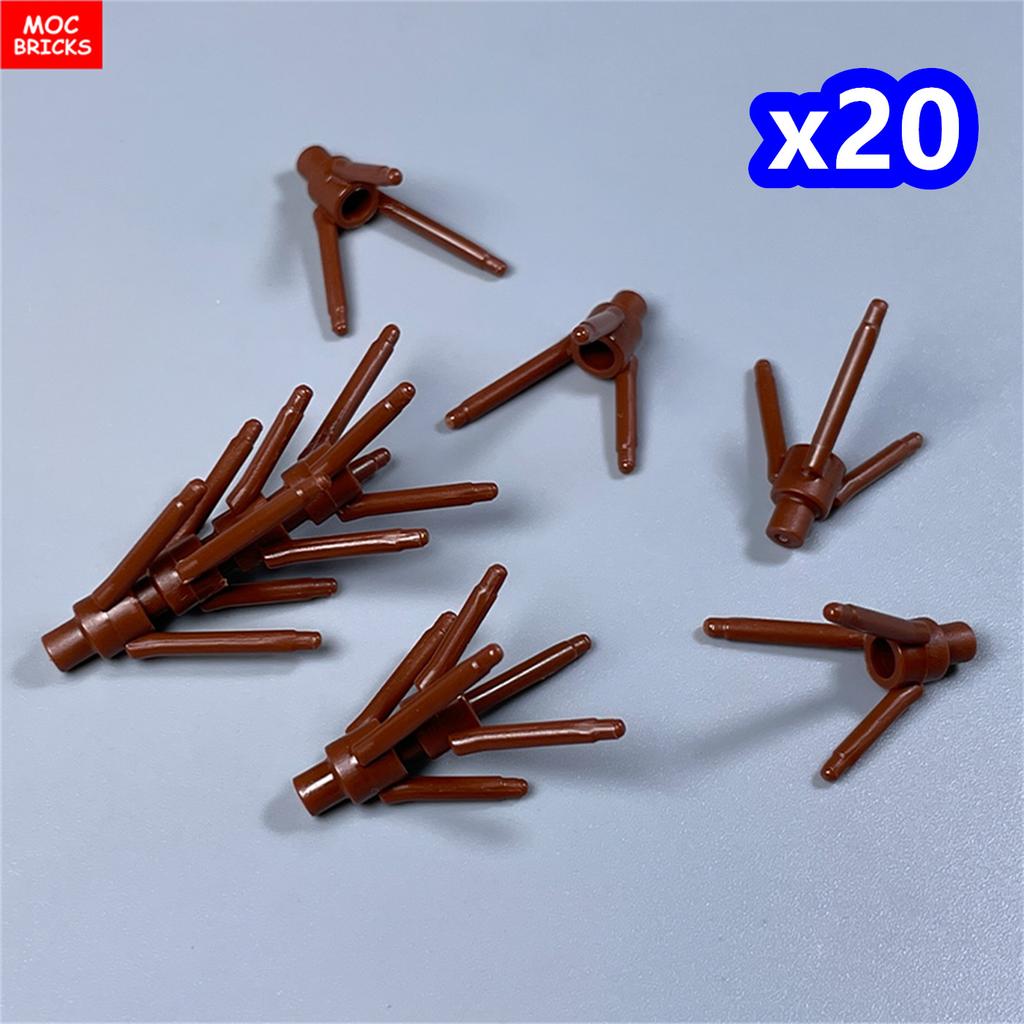 200 шт./лот Детали MOC 24855 Стебель растения/цветка с нижним штырьком Для деталей конструктора DIY Рождественский подарок Игрушка