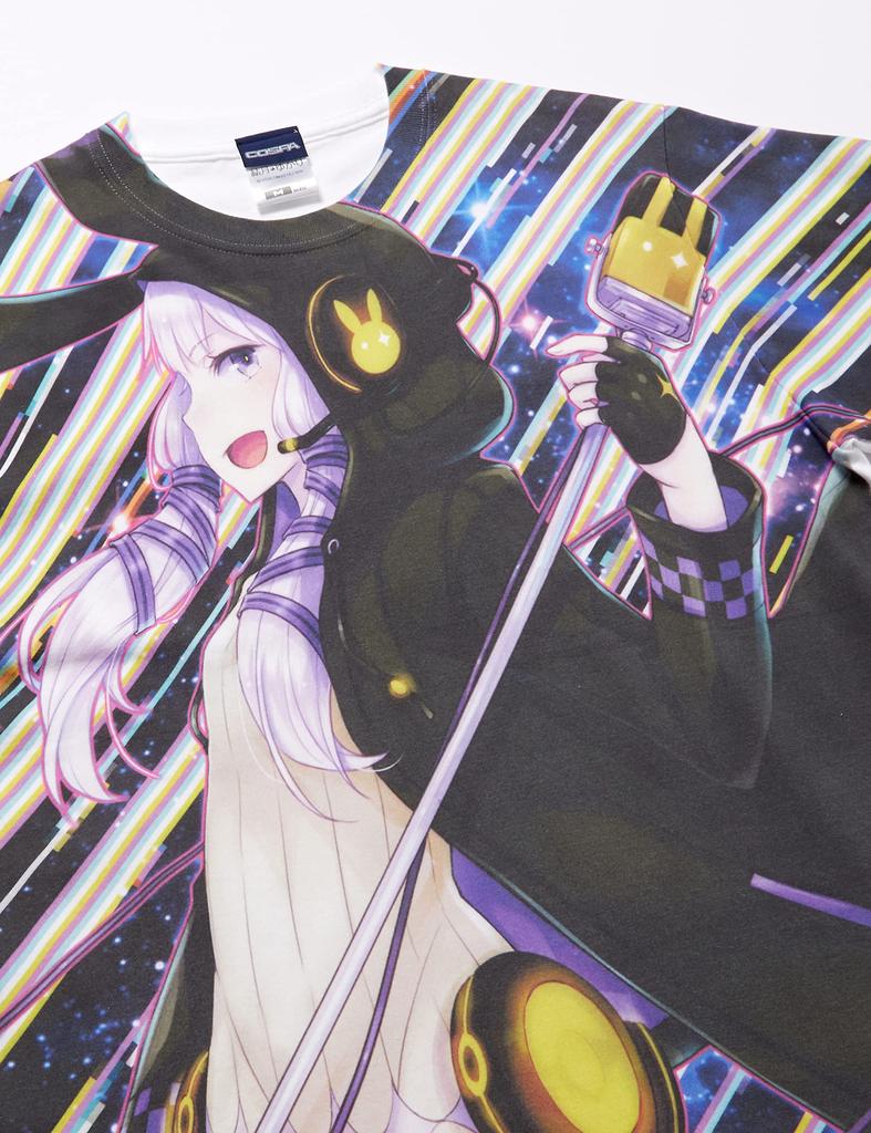 Футболка с полной графикой Yuzuki Yukari Yuzuki Yukari Rin, белая, размер M