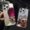 Смешной мем с собакой Чехол для телефона для iPhone 17 16 15 14 13 12 11 Pro Max Plus Милые животные Мягкий противоударный чехол для iPhone 15Pro