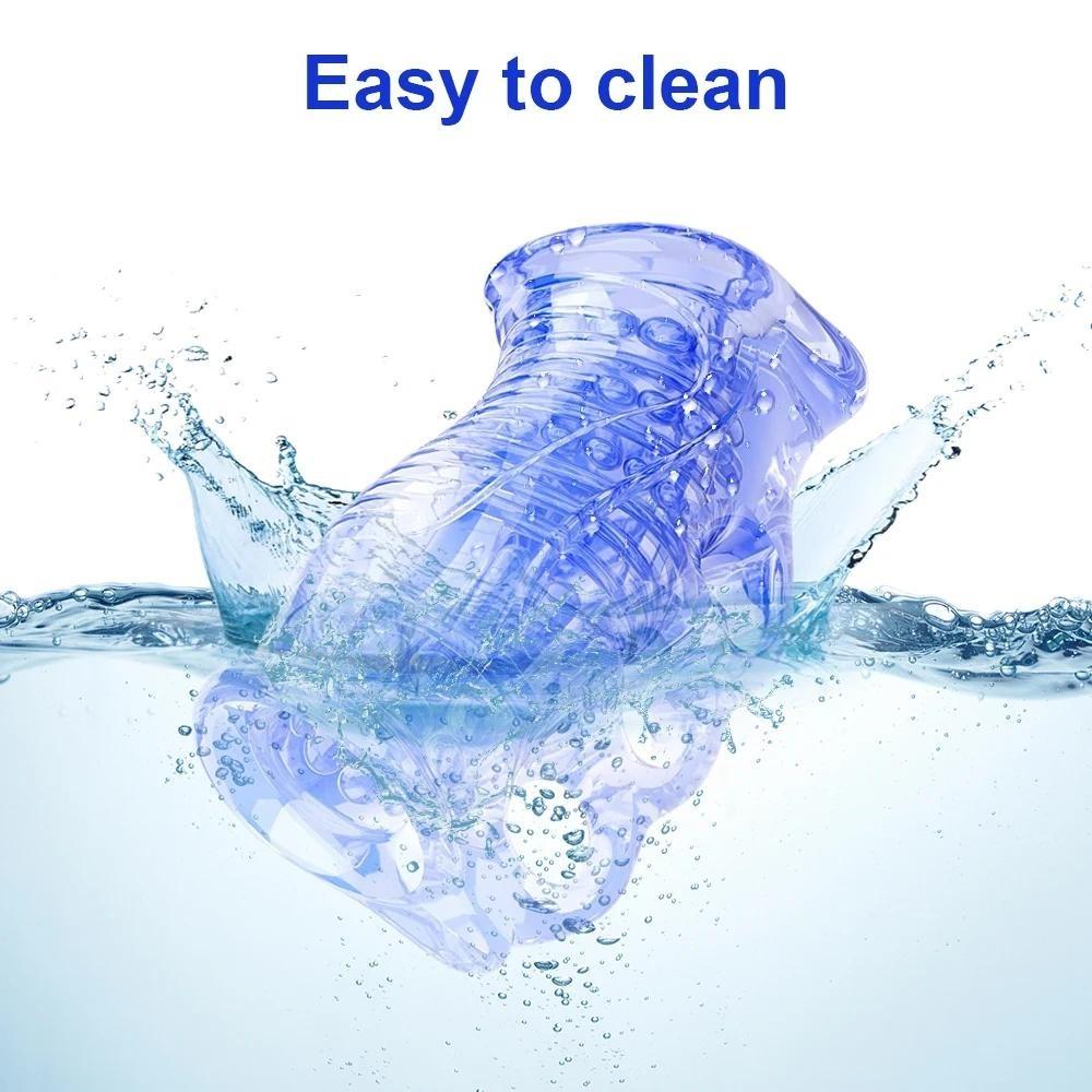 Открытый пенис-рукав с вагинальной текстурой для мужского минета, игрушки для пениса, мужской мастурбатор