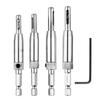 4PCs Self Centering Hinge Drill Bits Woodworking Door Window Hinge Drill Bit Positioning Hole Opener