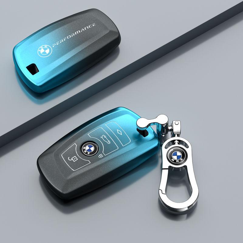 AAAQS1 Car Logo Zinc Alloy Key Case Bag Smart Remote Interior Auto Accessories For BMW F20 G20 G30 X1 X3 X4 X5 G05 X6 X7 G11 F15 F16