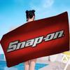S-Snap On ЛОГОТИП Микрофибра Пляжное полотенце Впитывающее Быстросохнущее Мягкое Для йоги Плавание Курорт Альпинизм Полотенце