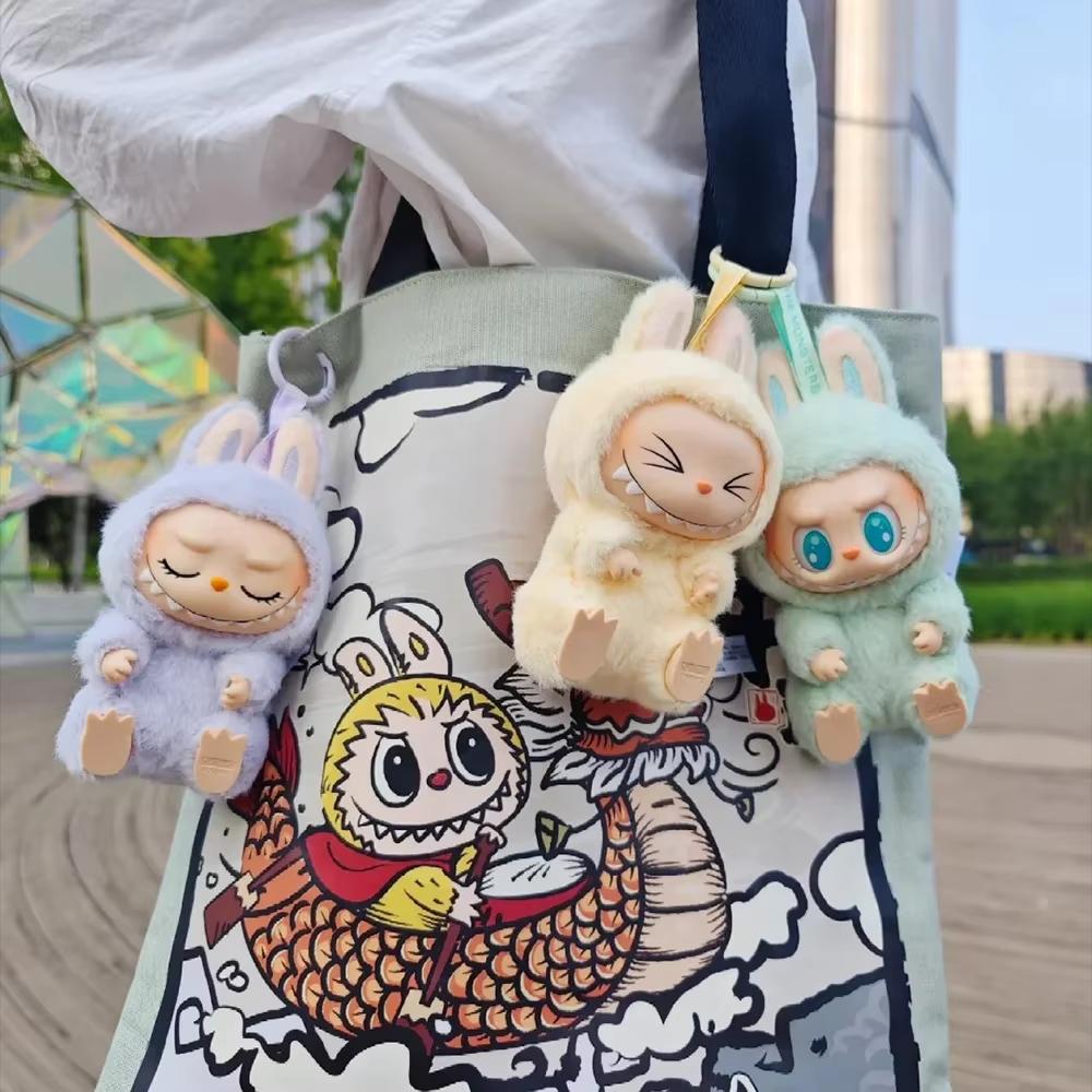 1:1 высококачественная кукла Macaron 2nd The Monsters Labubu Sitting Party Vinyl Plush Blind Box Decorative Surprise Box Doll Collection Gif