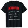 Новинка Mathflix Любимая серия математических вычислений Формулы Футболки с круглым вырезом Графическая хлопковая уличная одежда Футболка большого размера с коротким рукавом