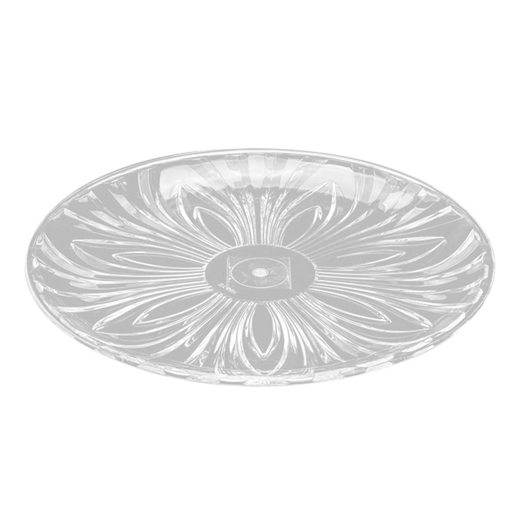 3pcs Crystal Fruit Snack Serving Tray Large Capacity Sweets Nut Serving Container Basket Exquisite Household Tea Snack Plate