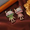 Винтажные женские мужские милые лягушки хрустальные броши значки изысканные унисекс креативные новинки стразы животные булавки ювелирные изделия