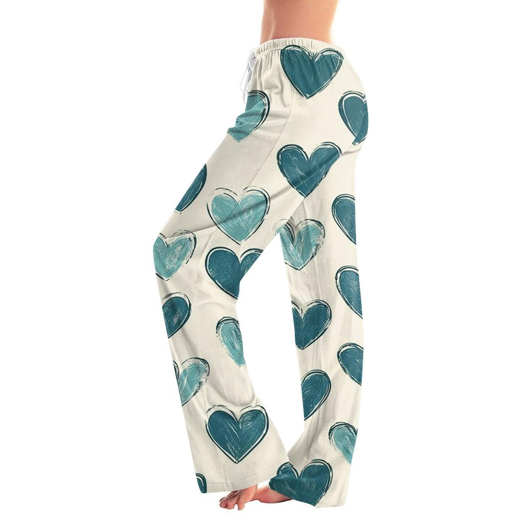 Женские модные свободные повседневные брюки с принтом