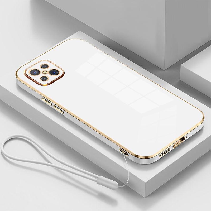 Для OPPO Reno 4Z 5G Чехол Роскошный Квадратный Гальванизированный OPPO A92S Чехол для Телефона Ударопрочная Силиконовая Задняя Крышка Fundas