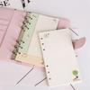 A5 A6 Kawaii 45 листов Блокнот с отрывными листами Бумага для заполнения Спиральный переплет Индекс Внутренняя страница Ежедневная Ежемесячная Еженедельная повестка дня